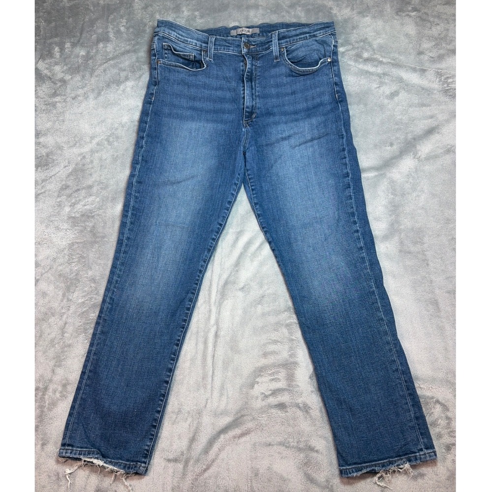 Joe's Jeans Clevedon Straight Leg Blue Denim Raw Hem W32 T9DCEV5994